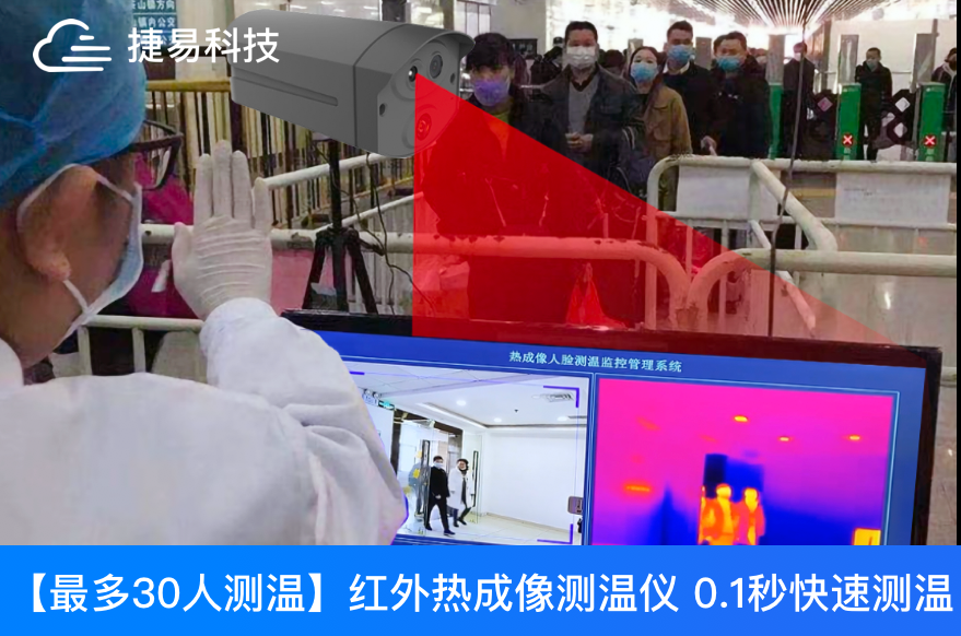 智能人体测温筛查系统中的人脸识别,红外热成像测温提供全面的安全健康防护